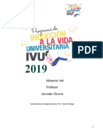 Material del Profesor 2019: Actividades para el Desarrollo Personal y Profesional