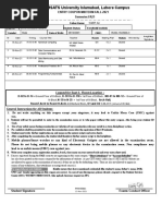 COMSATS University Islamabad, Lahore Campus: Legend For Seat #, Room Location