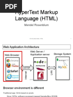 Hypertext Markup Language (HTML) : Mendel Rosenblum