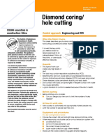 Diamond Coring/ Hole Cutting: COSHH Essentials in Construction: Silica Engineering and RPE