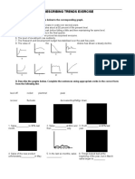 Describing Trends Exercise: I. Match One of The Sentences Below To The Corresponding Graph
