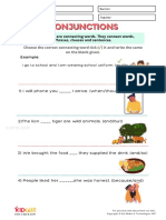Conjunctions Printable Worksheets For Grade 1