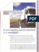 A New Logistics Quality Standard