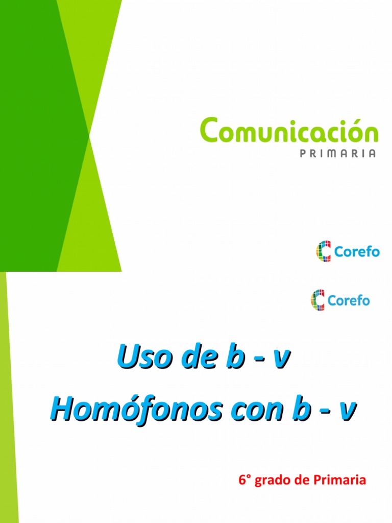 Uso de la B y V en Primaria | PDF