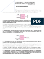 Combustión de combustibles: ejercicios de cálculo de fracciones másicas y relaciones aire-combustible