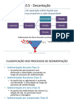 Decantação gravitacional