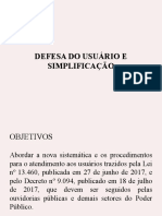 Defesa Do Usuário e Simplificação