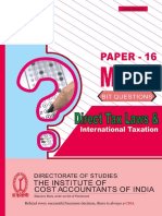 Paper 16_ Direct Tax Laws and International Taxation MCQs - Multiple Choice Questions (MCQ) -  - StepFly (WQUX040821)