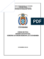 CODIGO DE ETICA DEL EJECUTIVO 2021 CBBA - Bolivia