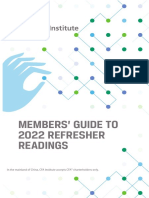 2022 Member Guide Refresher Readings
