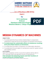 Dynamics of Machines Unit 2