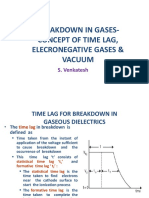 5 Breakdown in Gases - Elecronegative Gases Vacuum