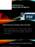 Presupuesto en La Administracion Publica