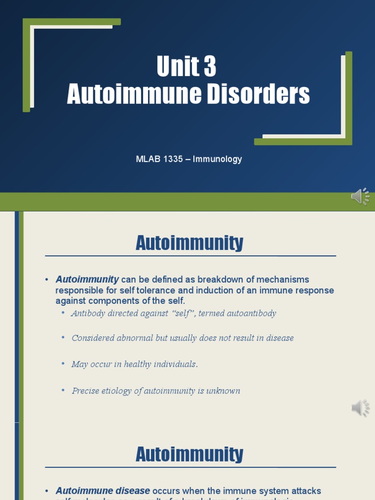 Understanding Autoimmune Disorders | PDF | Autoimmunity | Immune System