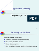 Hypothesis Testing Fundamentals