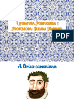 Literatura Portuguesa 1: Camões, Petrarca e o Soneto