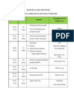 Rundown Acara Open House