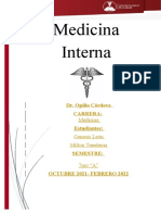 Medicina Interna: Dr. Opilio Córdova Carrera: Estudiantes