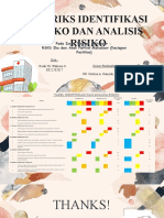 Identifikasi dan Analisa Risiko 