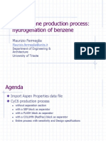 Cyclohexane Production Process Simulation