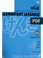 Genki I_ an Integrated Course in Elementary Japanese - Answer Key ( PDFDrive )