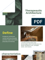 Therapeautic Architecture