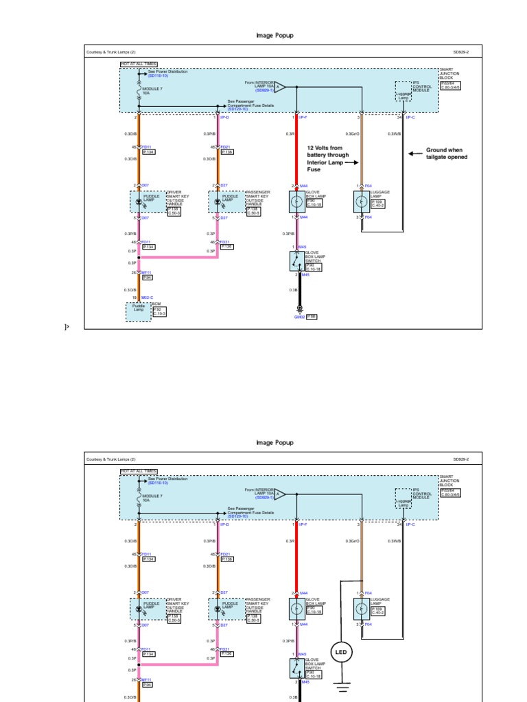 Image Popup 12 Volts From Battery Through Interior Lamp Fuse