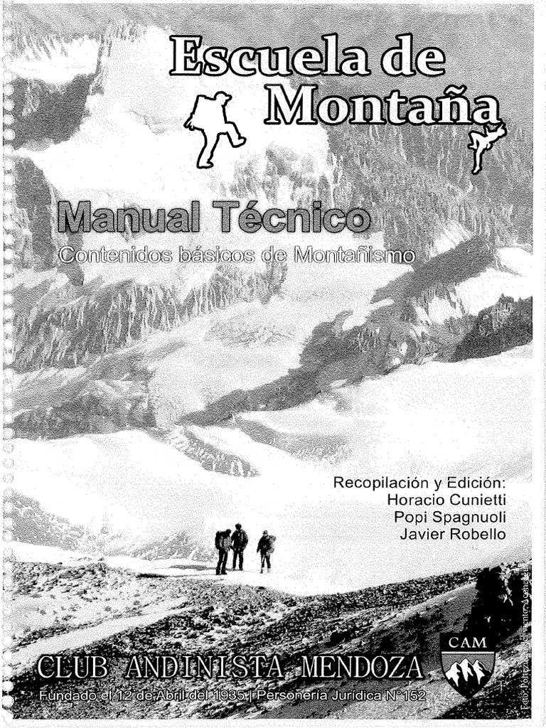 Escuela de Montaña - Manual Tecnico, PDF, Montañas