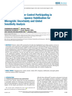 EVs Charging Power Control Participating in Supplementary Frequency Stabilization For Microgrids Uncertainty and Global Sensitivity Analysis