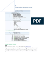 Incident Recording - Basic Information