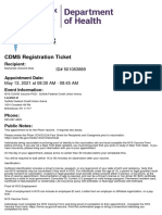 CDMS Registration Ticket