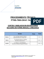 Cortes y biselados en acero