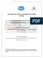 Centre For New Economics Studies (CNES) : Governing Dynamics of Informal Markets: A Case Study of Local Markets in Delhi