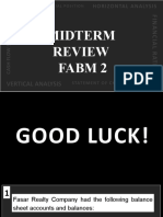 Midterm Review Fabm 2: Horizontal Analysis