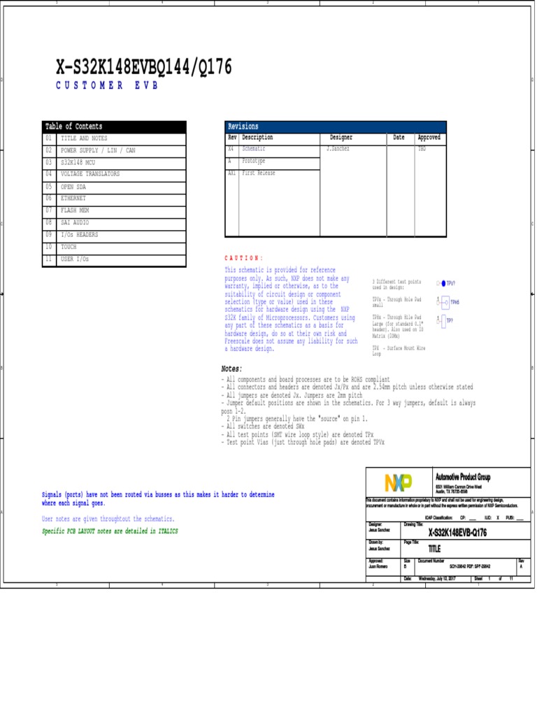 S32K148EVB-Q176 Schematic Overview | PDF | Electric Power ...