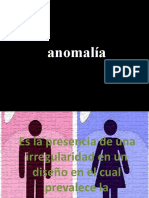 anomalia, contraste y textura