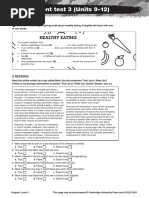 Prepare Level 4 Achievement Test 3 U9-12