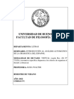 Introducción Al Análisis Automático de La Gramática Del Español Koza