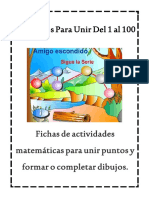 50 Dibujos para Unir Del 1 Al 100: Fichas de Actividades Matemáticas para Unir Puntos y Formar o Completar Dibujos