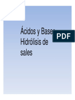 Acidos Bases Hidrolisis
