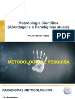 AULA 02 - Abordagens Paradigmas Científicos Atuais (2 AULAS)