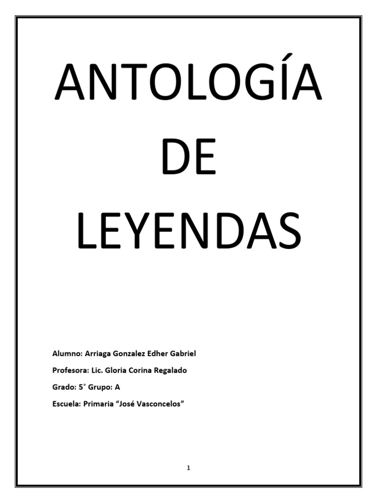 Antología de Leyendas Mexicanas | PDF | Brujería | México