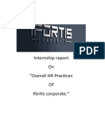 Internship Report On Ifortis Corporate (1) Today