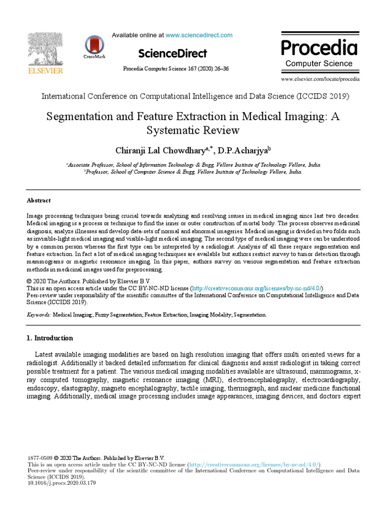 1 s2.0 S187705092030644X Main | PDF | Image Segmentation | Medical Imaging