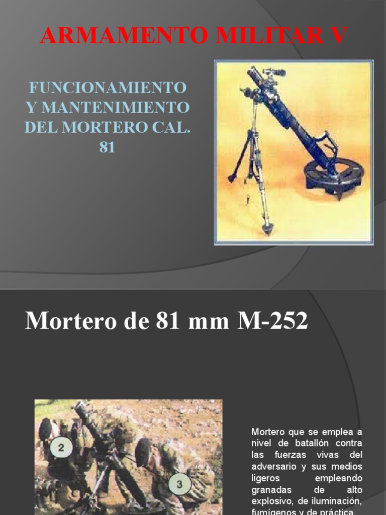Funcionamiento del Mortero 81 mm | PDF
