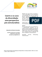 Geertz e Os Usos Da Diversidade - Uma Perspectiva Pós-Estruturalista