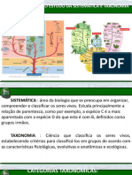 Introdução a sistemática e taxonomia