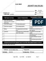 Job Safety Analysis (Jsa) : 07-11-2011 Lower Mast 124