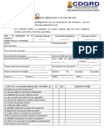 Evaluación de Simulacros y de Evacuación