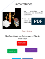 Clasificación de Los Saberes en El Diseño Curricular LOS CONTENIDOS